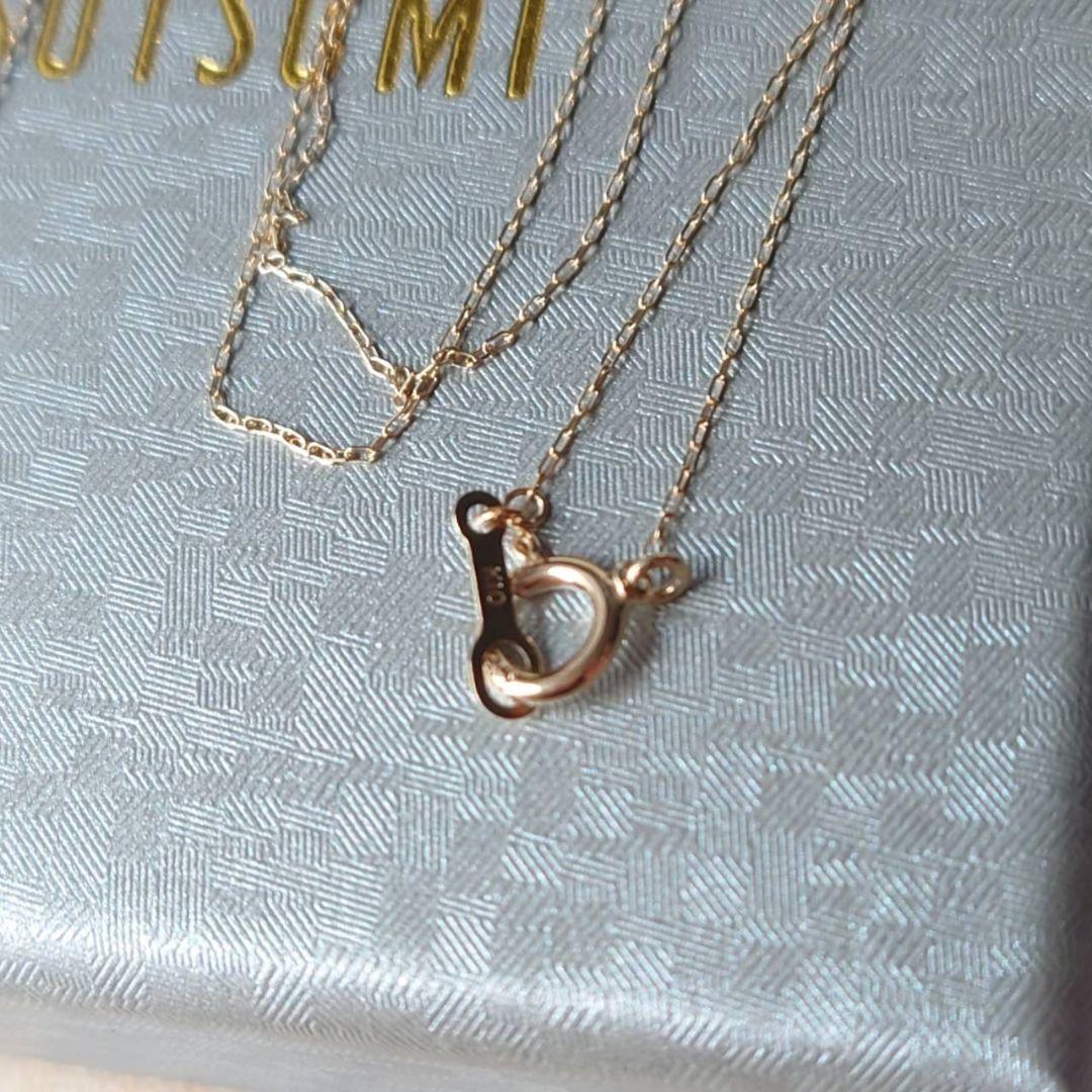 未使用　ツツミ　アイオライト　ネックレス　スクエア　K10