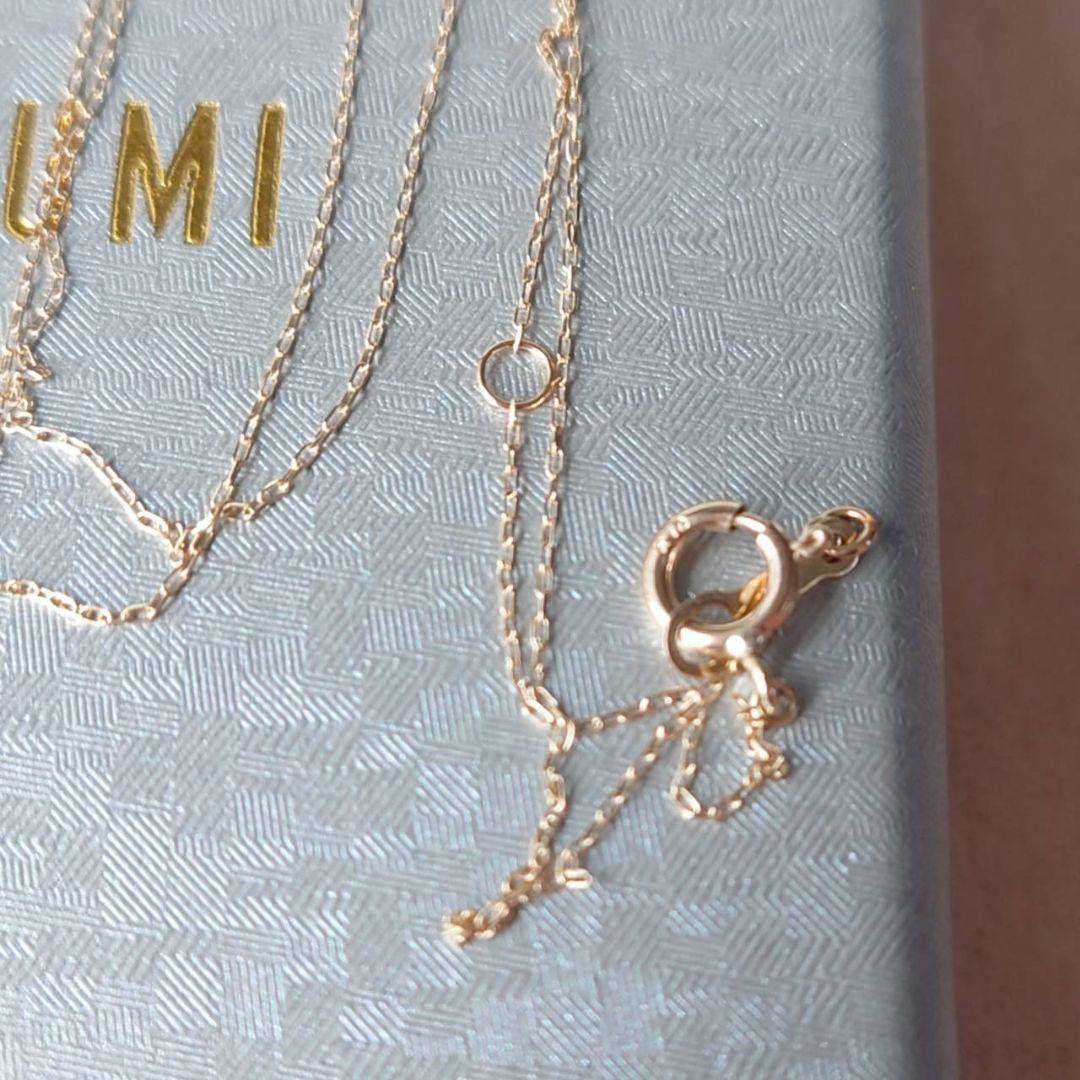 未使用　ツツミ　アイオライト　ネックレス　スクエア　K10