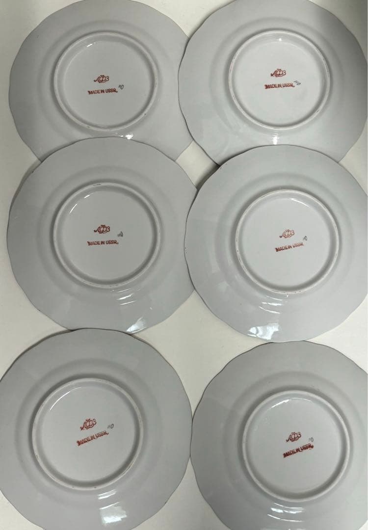 ロシア皇室御用達アンティークロモノーソフインペリアルポーセリン　ティーセット