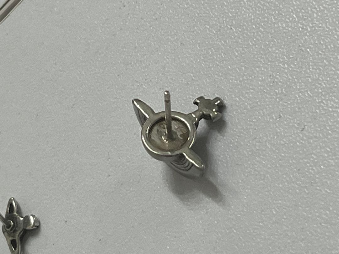 シルバー925 ソリッドオーブピアス　ナノオーブピアス