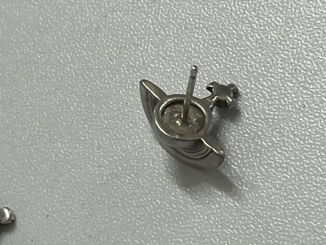 シルバー925 ソリッドオーブピアス　ナノオーブピアス