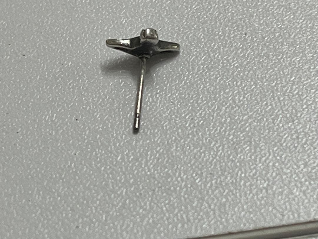 シルバー925 ソリッドオーブピアス　ナノオーブピアス