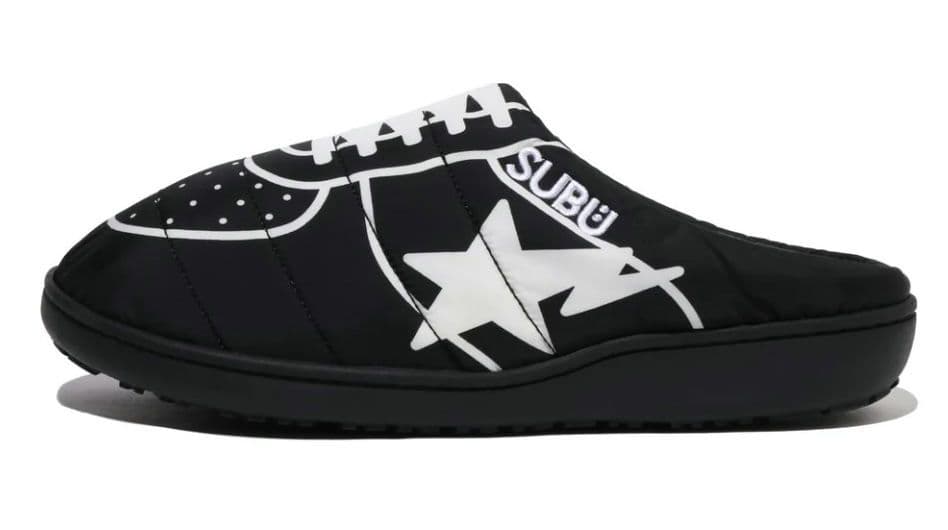 即発送 26SS BAPE SUBU PUFFER SANDALS L 靴 黒
