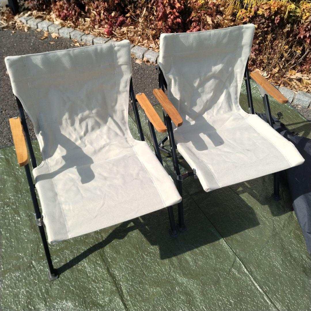 スノーピーク 2脚セット ローチェアーショート　アイボリー LV-093IV