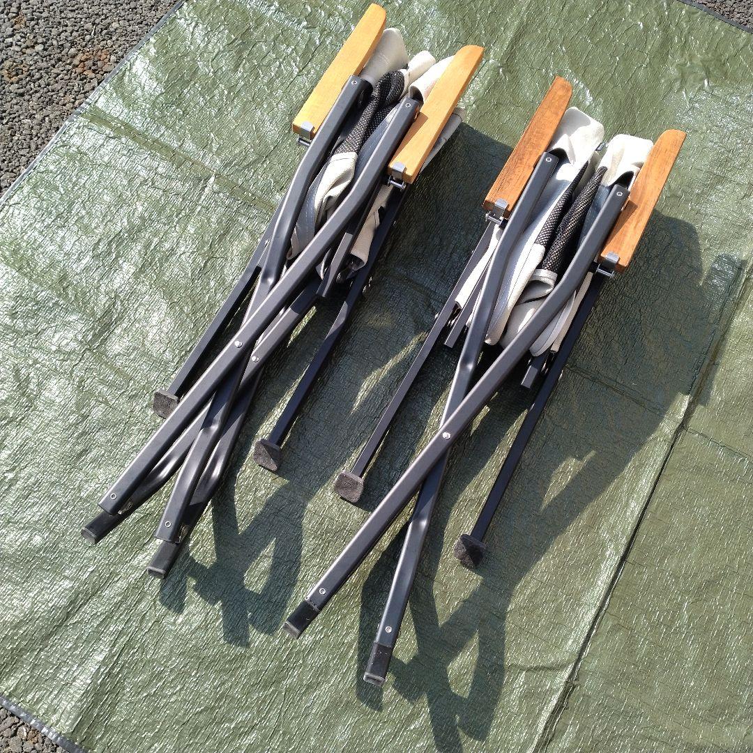 スノーピーク 2脚セット ローチェアーショート　アイボリー LV-093IV