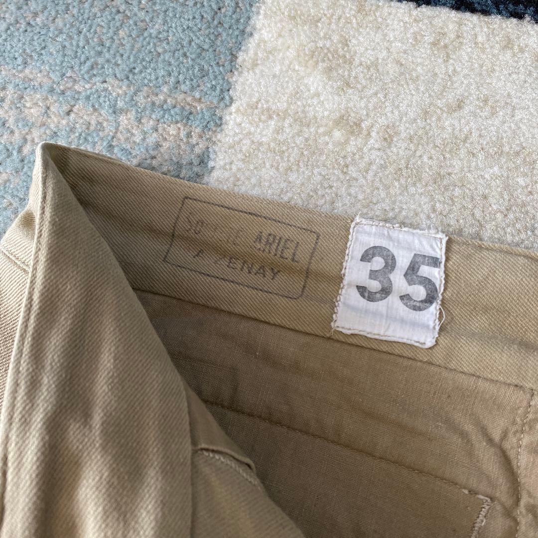 50's 60's ヴィンテージ フランス軍 M-52 チノ トラウザー 後期