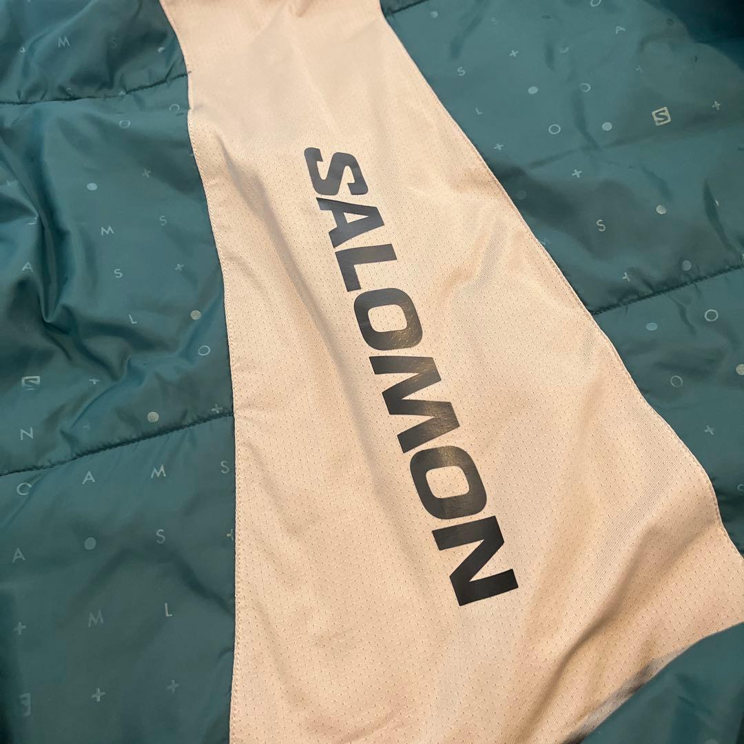 SALOMON スキーウェア ベージュ フード付き