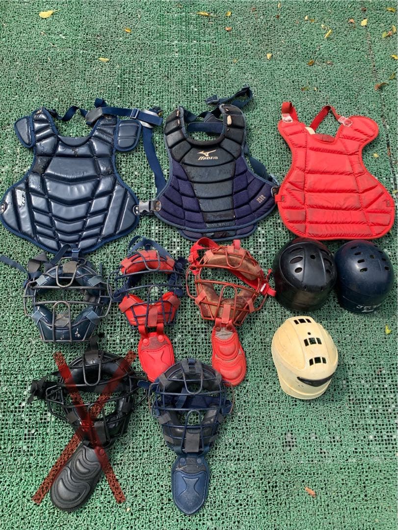 一般軟式用キャッチャー用防具セット