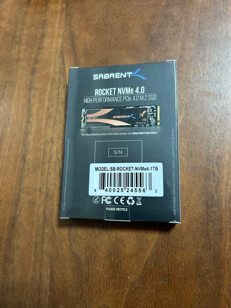 内蔵型SSD SABRENT SSD 1TB