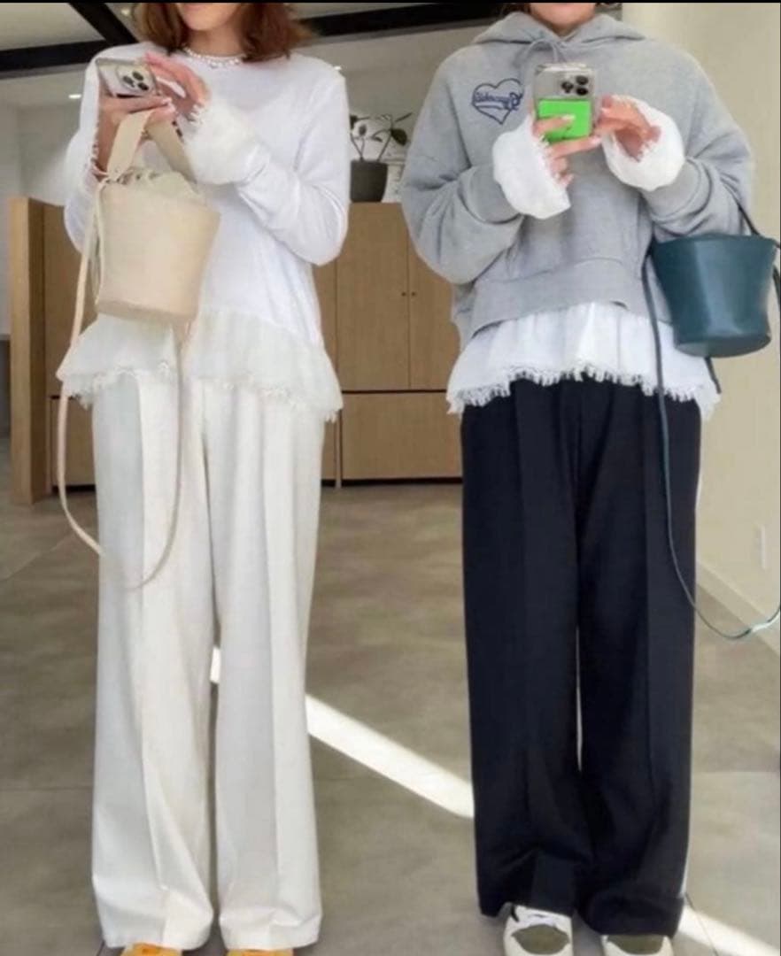 【新品】gypsohila MATCH LONG TEE LONGホワイト