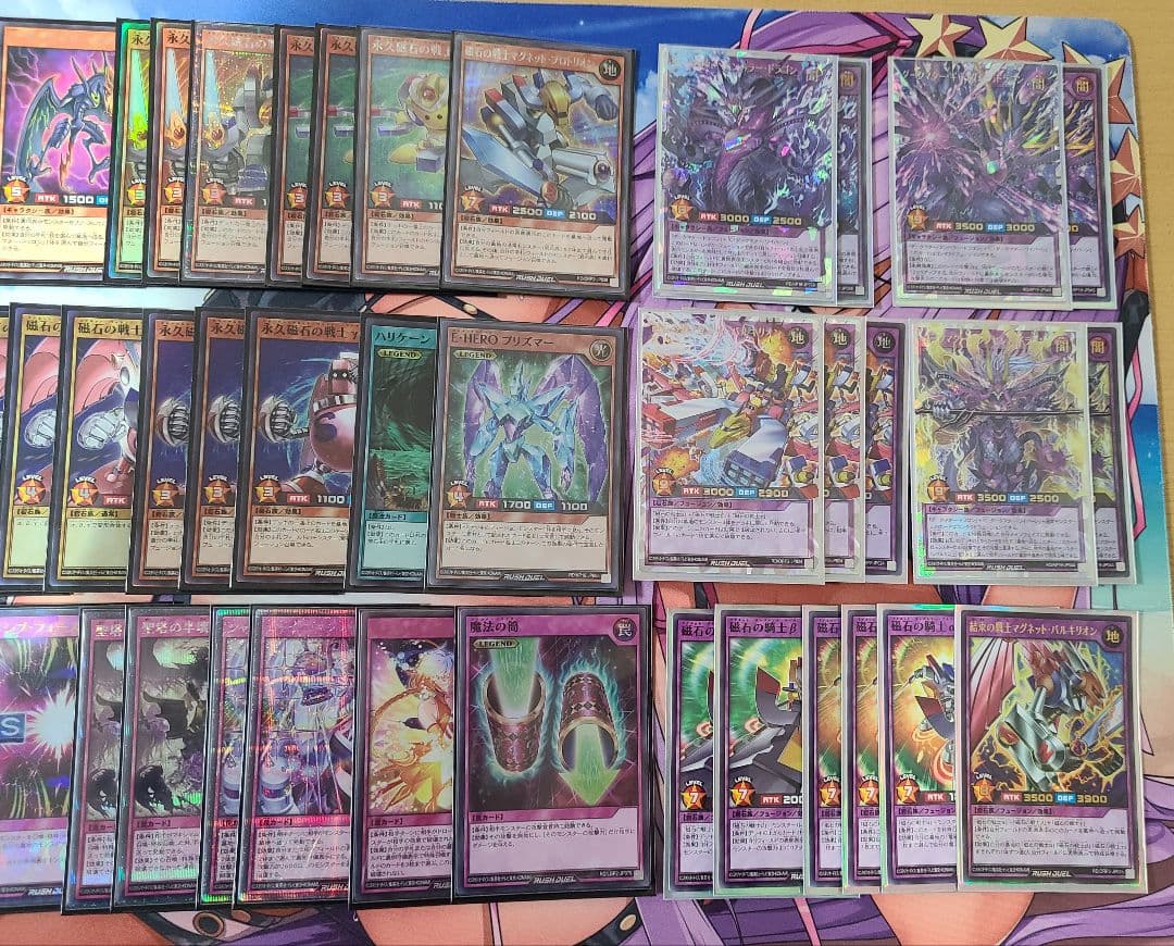 ラッシュデュエル　磁石ダークマター　マグネット　デッキ一式セット　一部高レア有