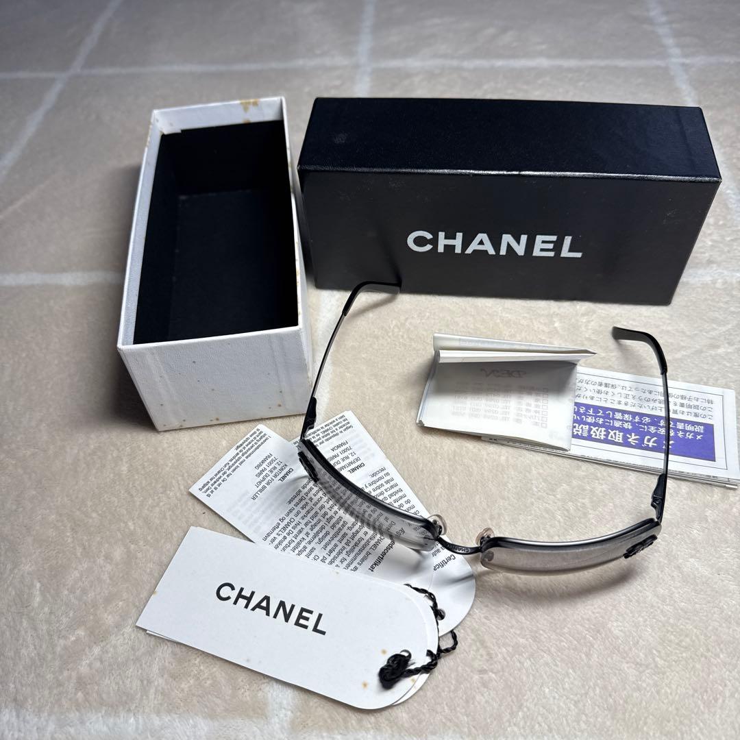 CHANEL サングラス 4104-B リムレス ココマーク グラデーション