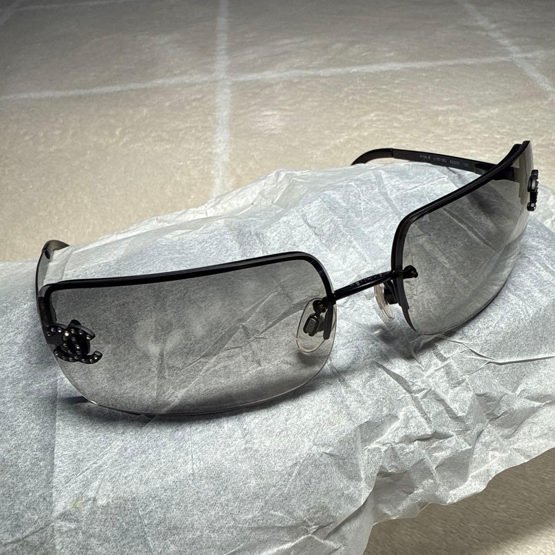 CHANEL サングラス 4104-B リムレス ココマーク グラデーション