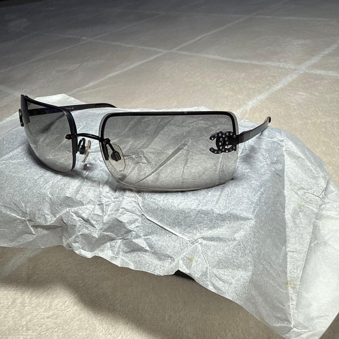 CHANEL サングラス 4104-B リムレス ココマーク グラデーション