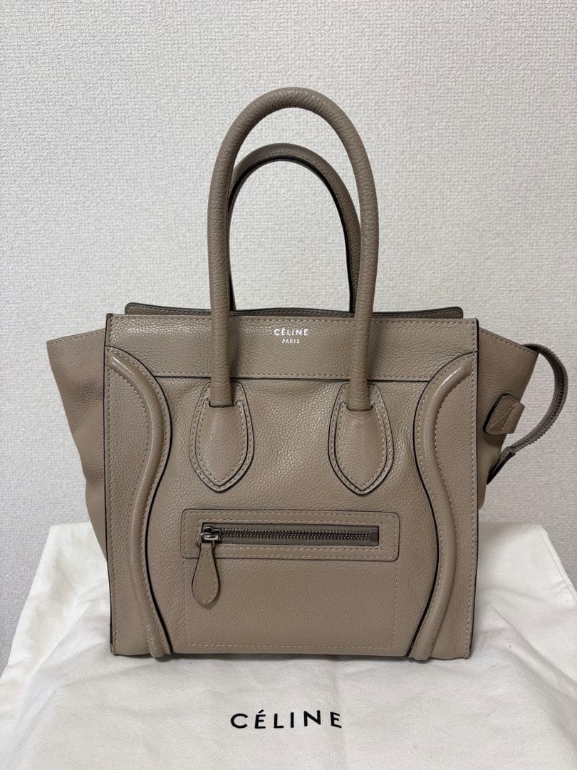CÉLINE ラゲージマイクロショッパー　ベージュ系　【お値下げしました】