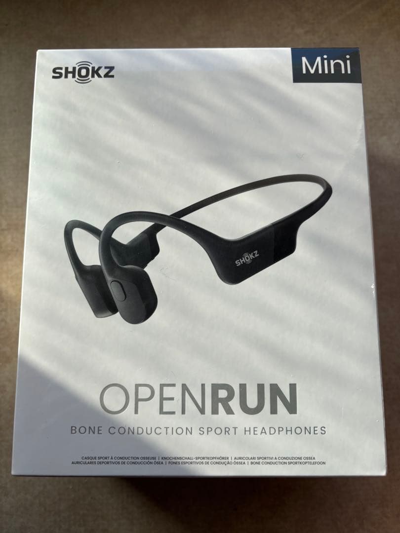 【あや】SHOKZ OPENRUN Mini骨伝導イヤホン ブラック
