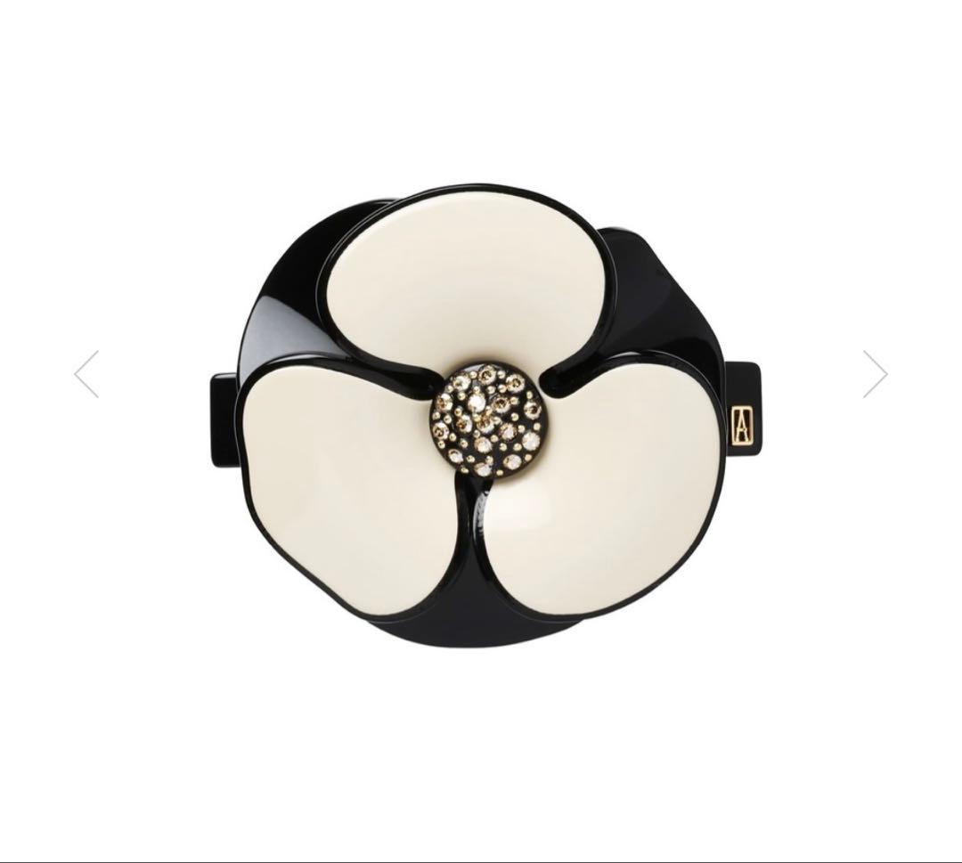 アレクサンドルドゥパリ リズレカメリア バレッタ 希少なホワイトシルバー