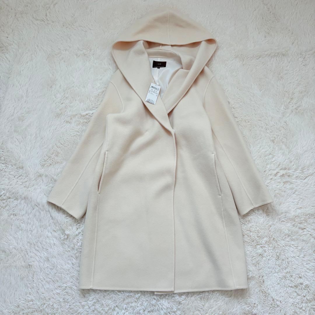 新品タグ付き✨23区　ウールリバー フーデッドコート フード付き　ウールコート