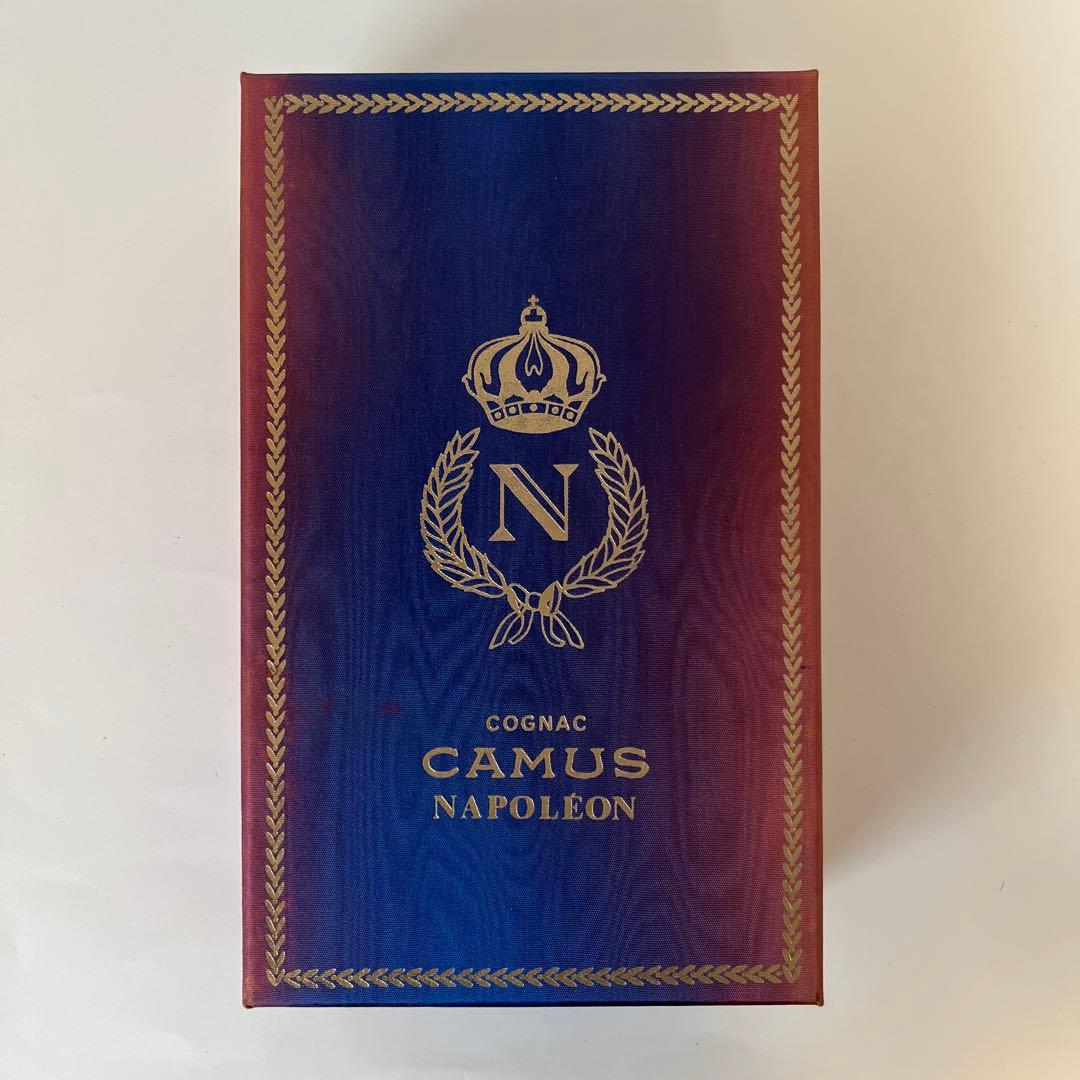 ナポレオン カミュ コニャック ブック ブルー 陶器 古酒 青 未開栓