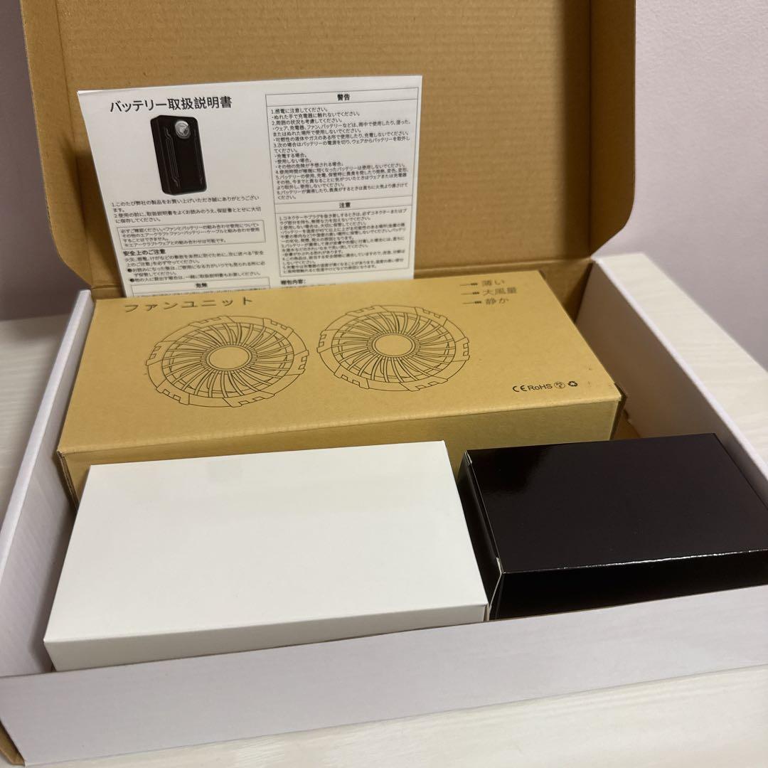 40V超高出力 作業着 ファンバッテリー 30000m 2種類モード バッテリー