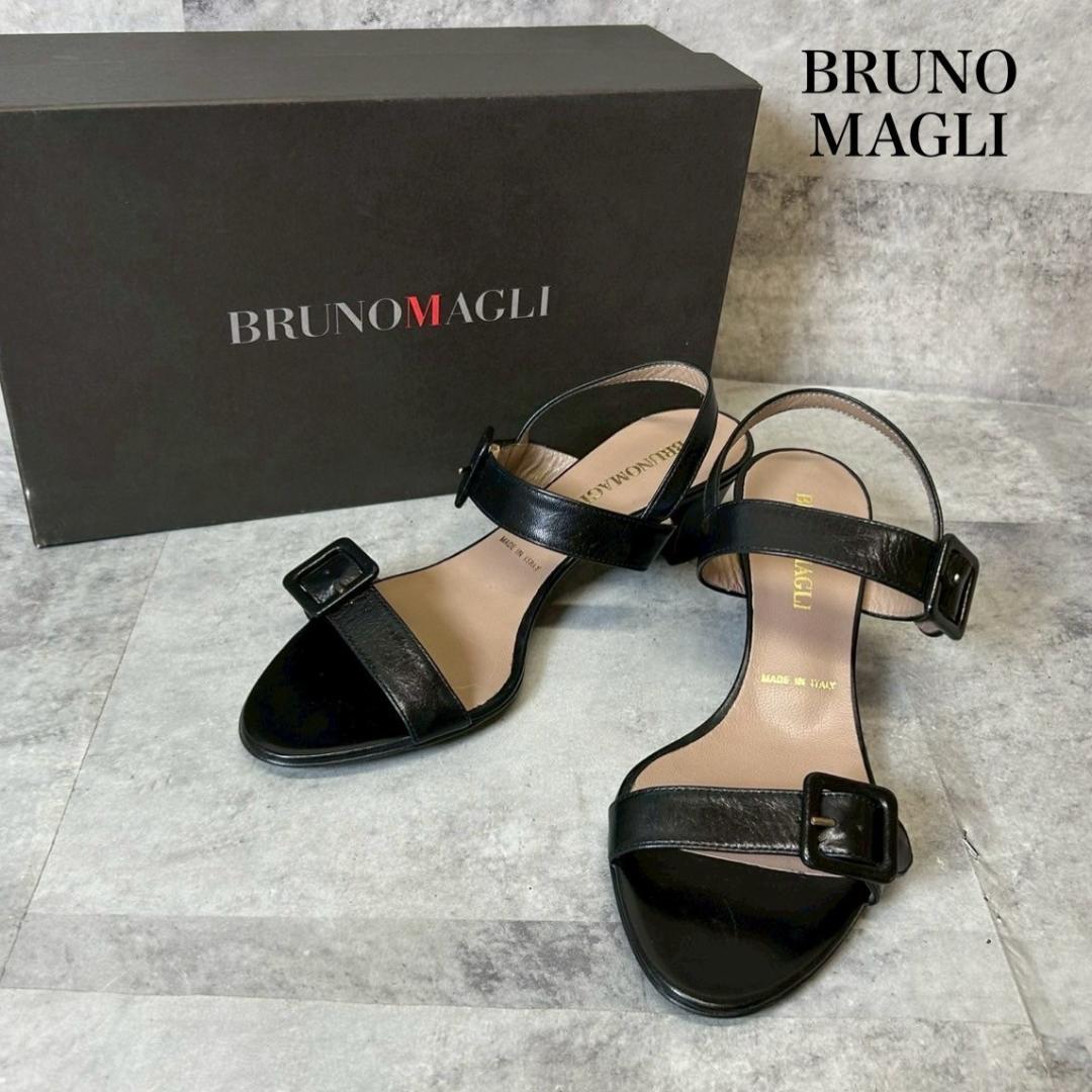 BRUNOMAGLI サンダル　イタリア製 チャンキーヒール 35 RG155
