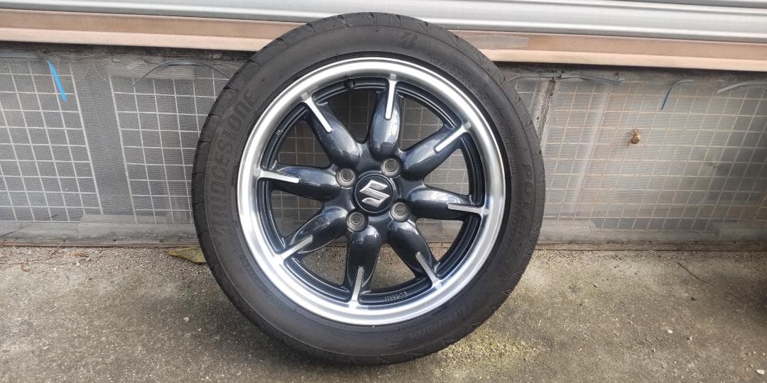 p*l様 ポテンザRE04アドレナリンとアルトターボＲＳ純正ＥＮＫＥＩ製ホイール