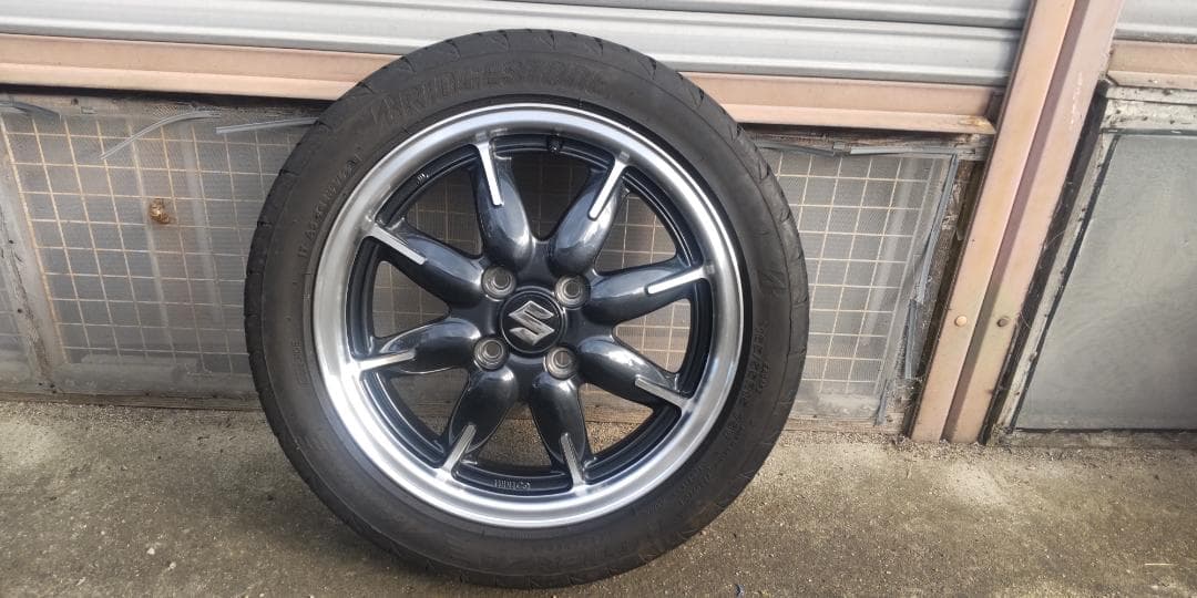 p*l様 ポテンザRE04アドレナリンとアルトターボＲＳ純正ＥＮＫＥＩ製ホイール