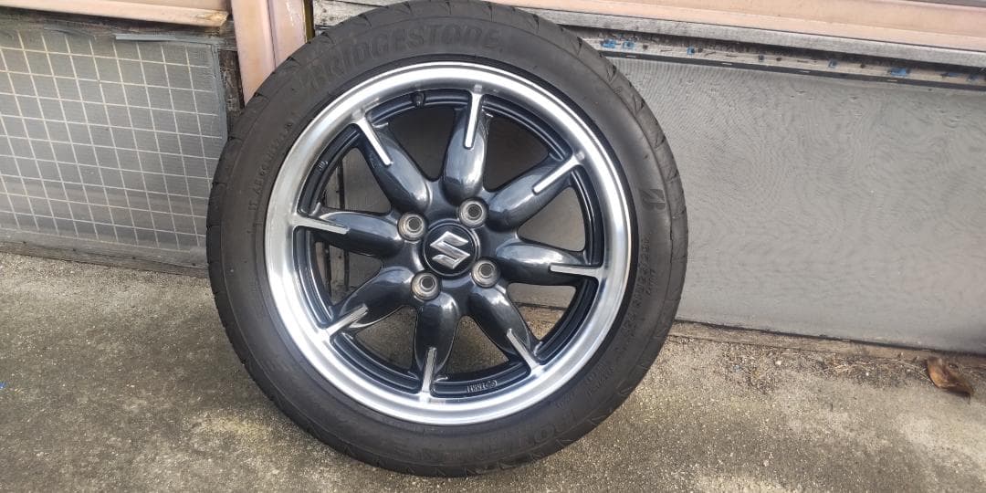 p*l様 ポテンザRE04アドレナリンとアルトターボＲＳ純正ＥＮＫＥＩ製ホイール