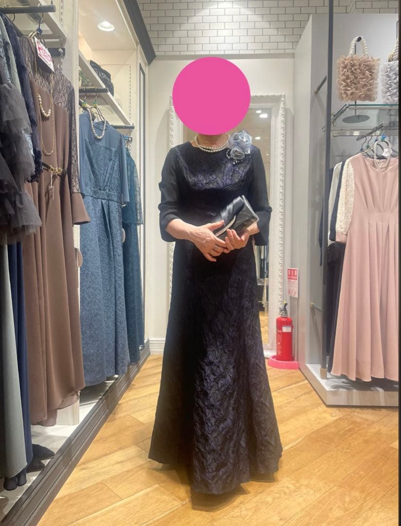 東京ソワール パーティドレス コサージュ