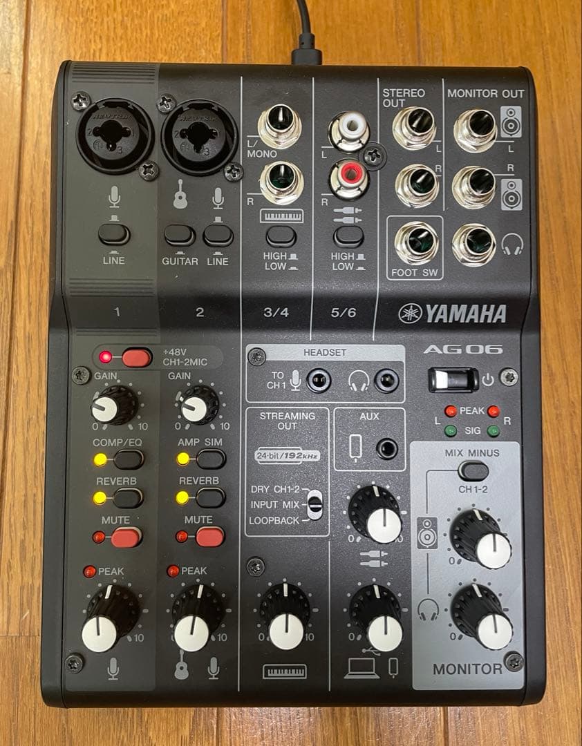 YAMAHA AG06 MK2 オーディオインターフェース