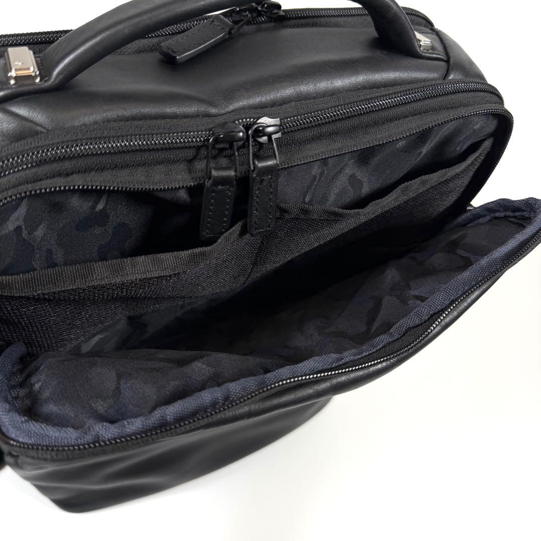 【未使用に近い】ゼロハリバートン　リュック　レザー　Z PACK Type-L