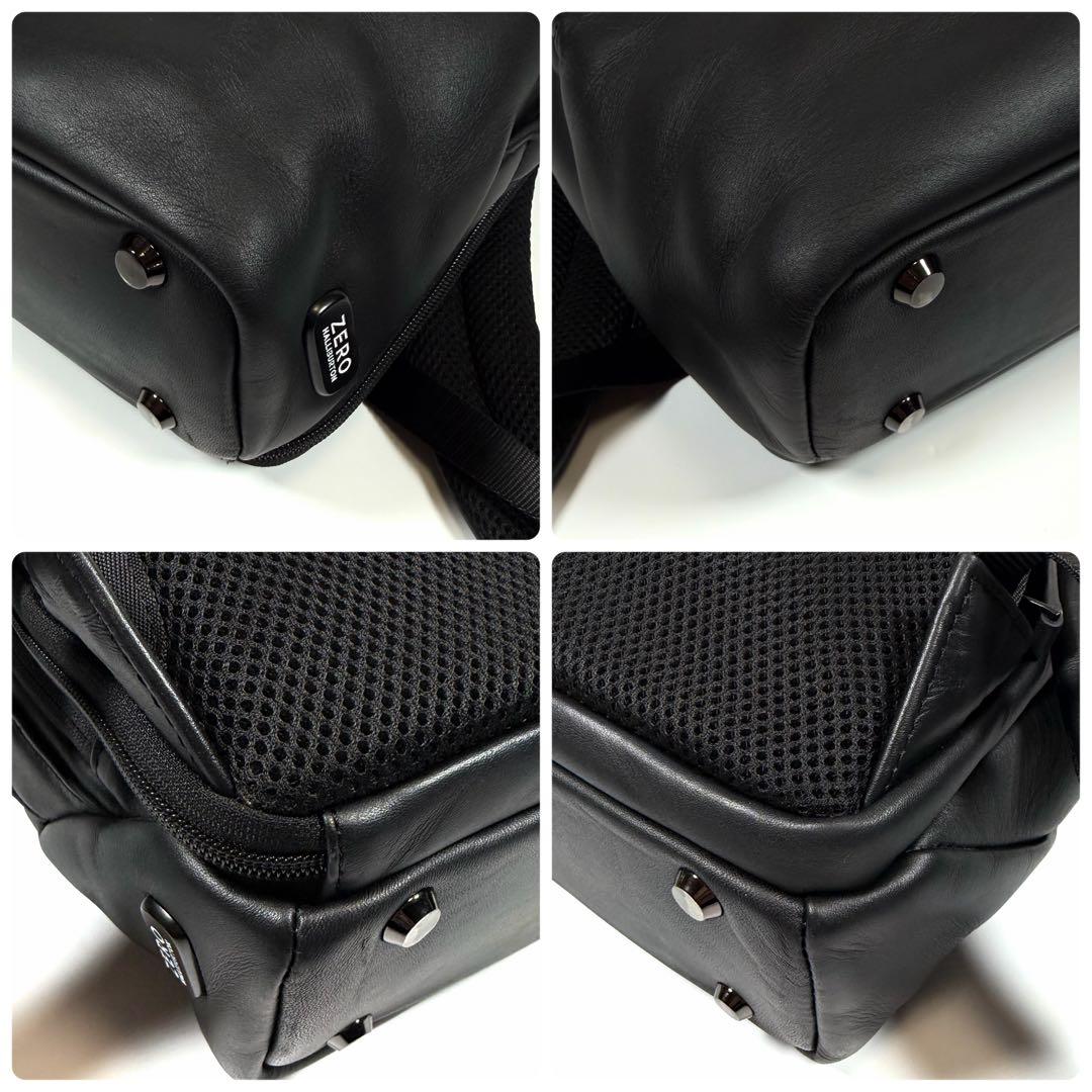 【未使用に近い】ゼロハリバートン　リュック　レザー　Z PACK Type-L