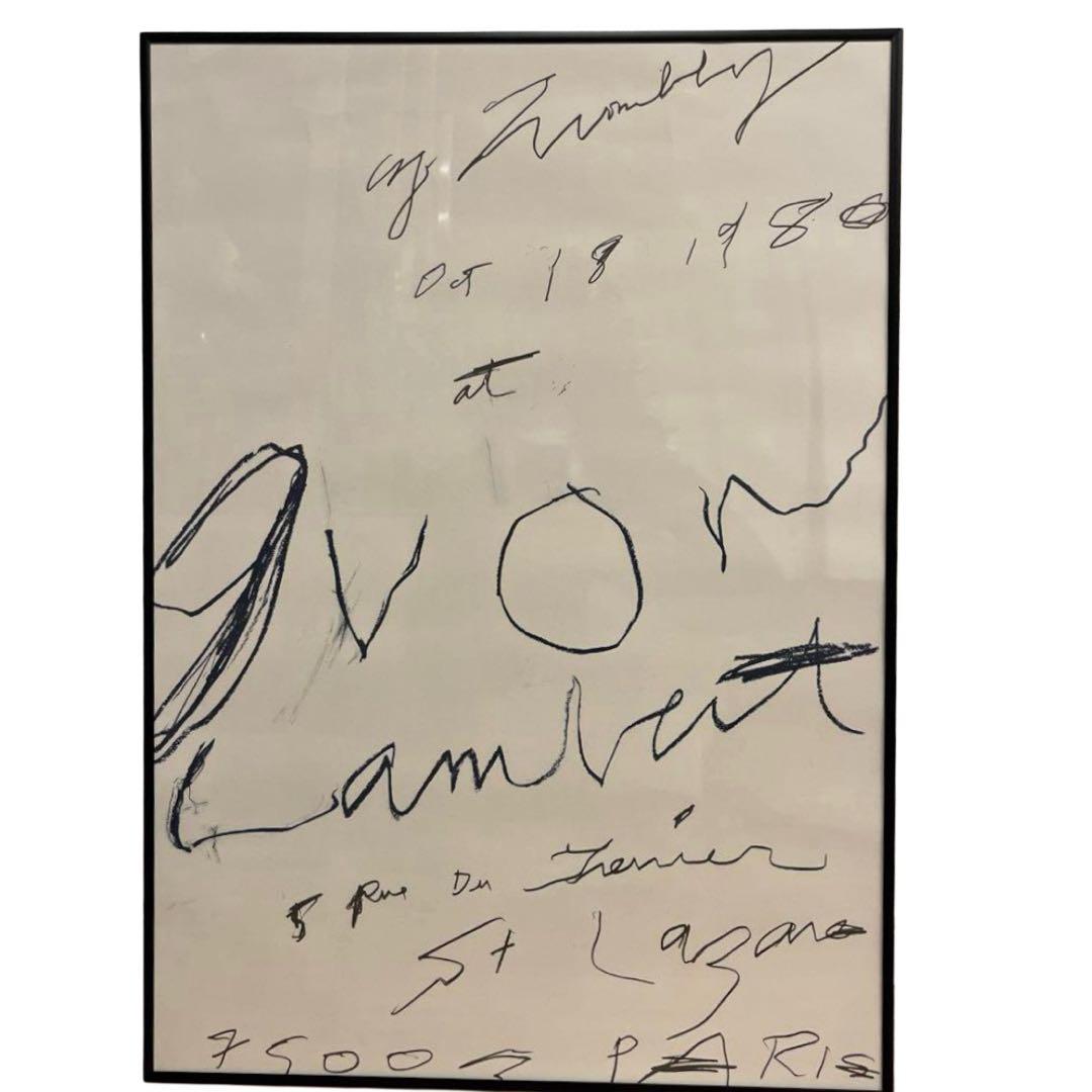 額装付 Cy Twombly Print 復刻ポスター