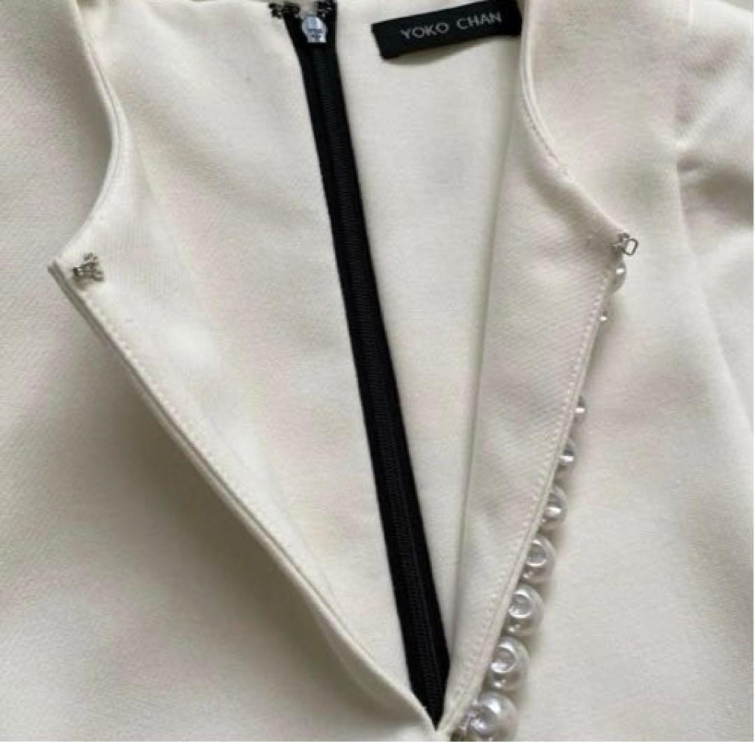 yoko chan ヨーコチャン ワンピース ドレス フレアスリーブ パール