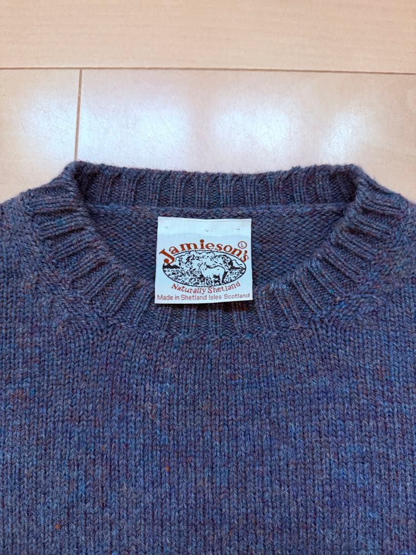 Jamieson's ウールニット ボックスシルエット 珍カラー