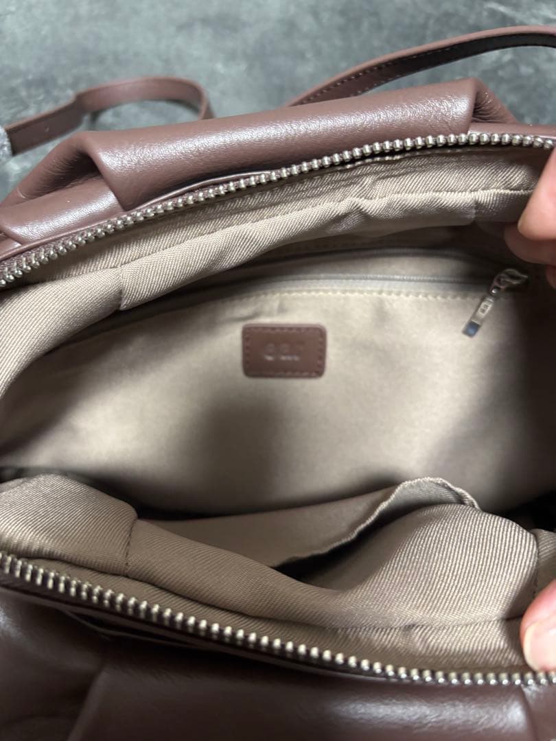 ear PAPILLONNER コロンボストンバッグ ブラウン 本革/430ｇ