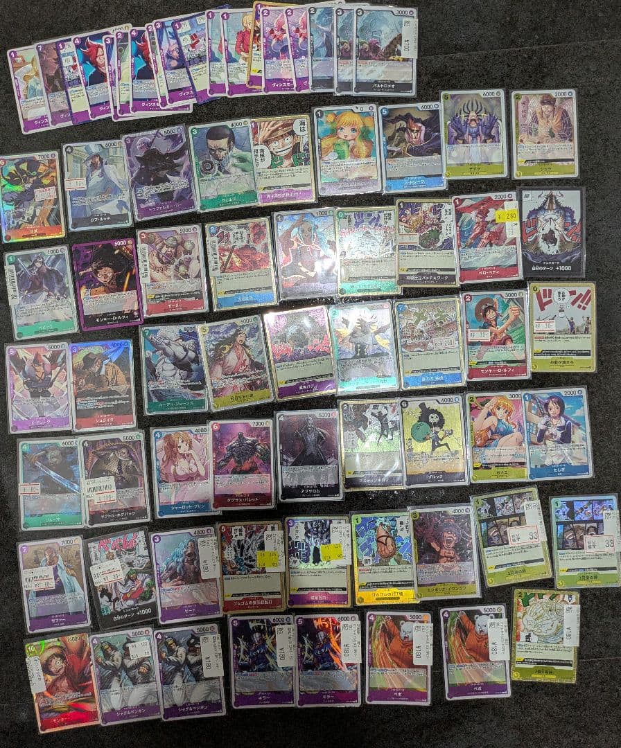 ワンピースカードゲーム　引退品　構築済デッキ　デッキケース　まとめ売り
