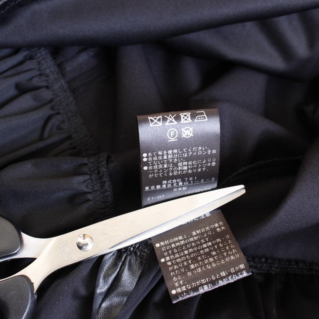 ADORE クリアコットンワンピース Mサイズ ブラック ドッキングデザイン