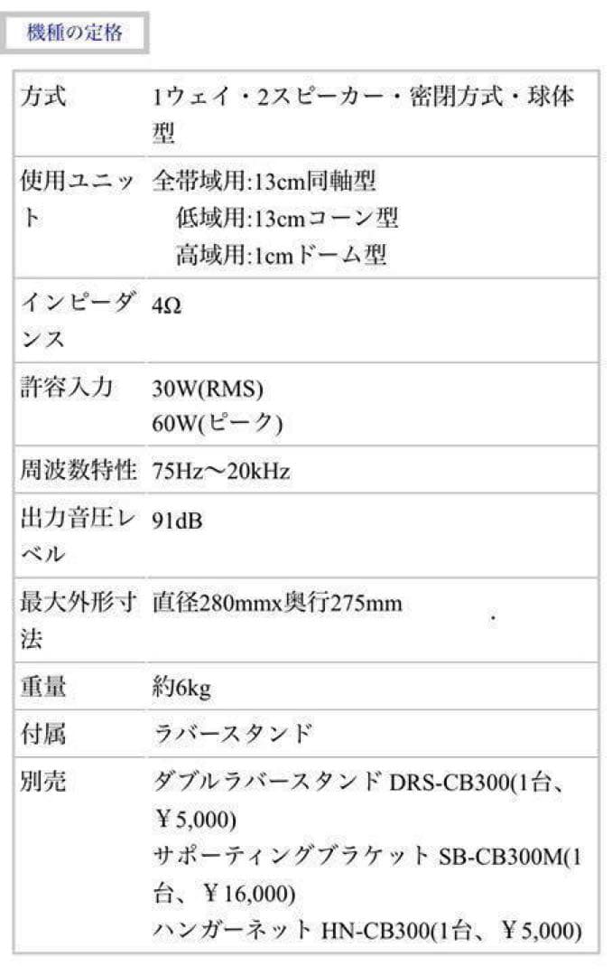 SASAKI ACOUSTICS ササキアコースティック　CB300M