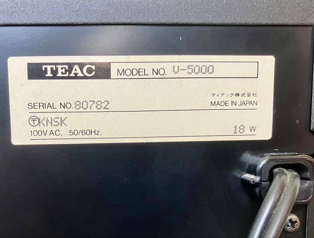[値下げ]TEAC V-5000 ステレオカセットデッキ