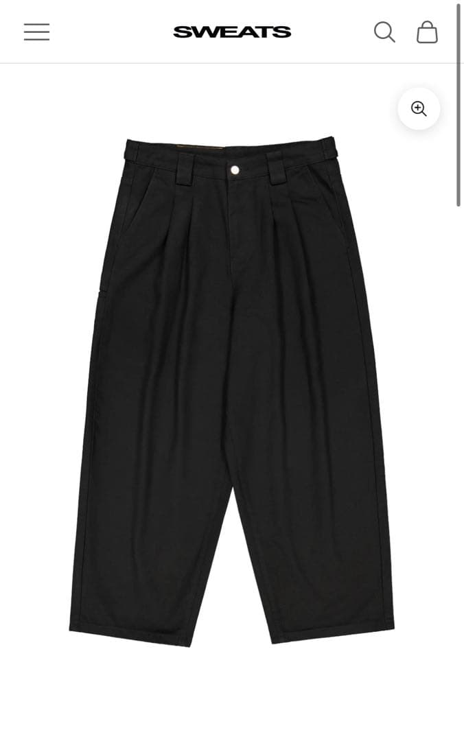 パンツ sweats collective WORKWEAR PANT - BLACK