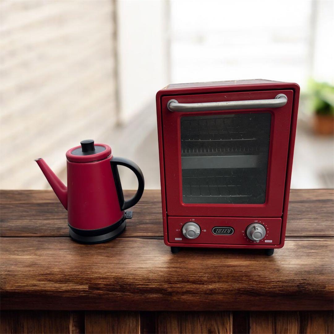 ケトルとトースターセット　赤