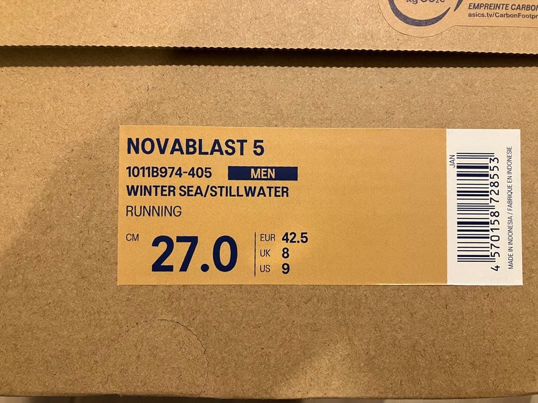 asics NOVABLAST5 27.0cm ブルー