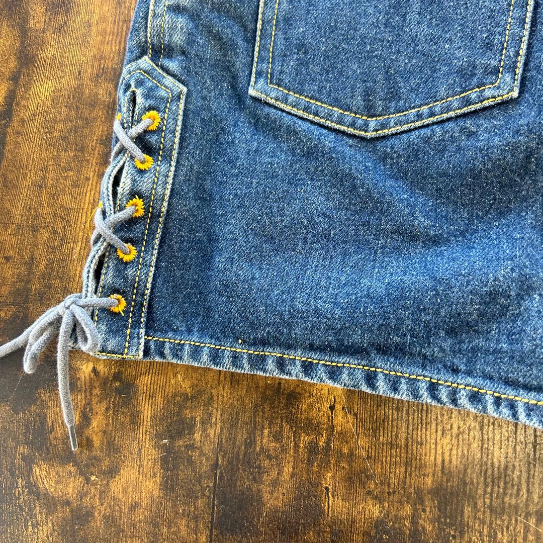 デニム ショートパンツ 紐 ココマーク