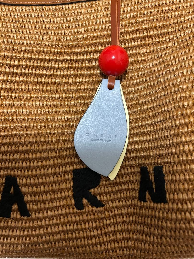 MARNI マルニ ロープハンドルラフィアハンドバッグ