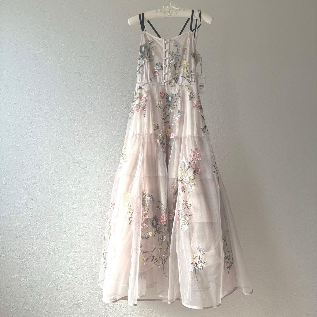 SNIDEL エンブロイダリーチュールドレス