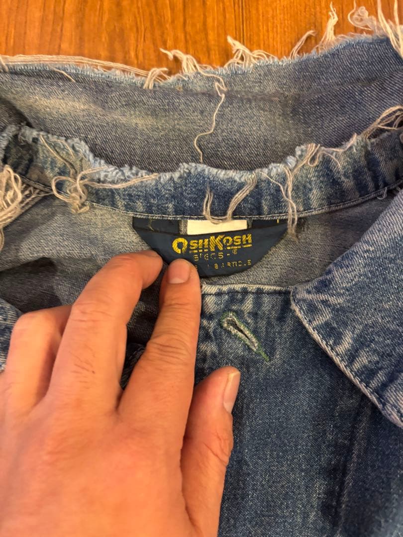 80S USA製 OSH KOSH デニム カバーオール オシュコシュ 40