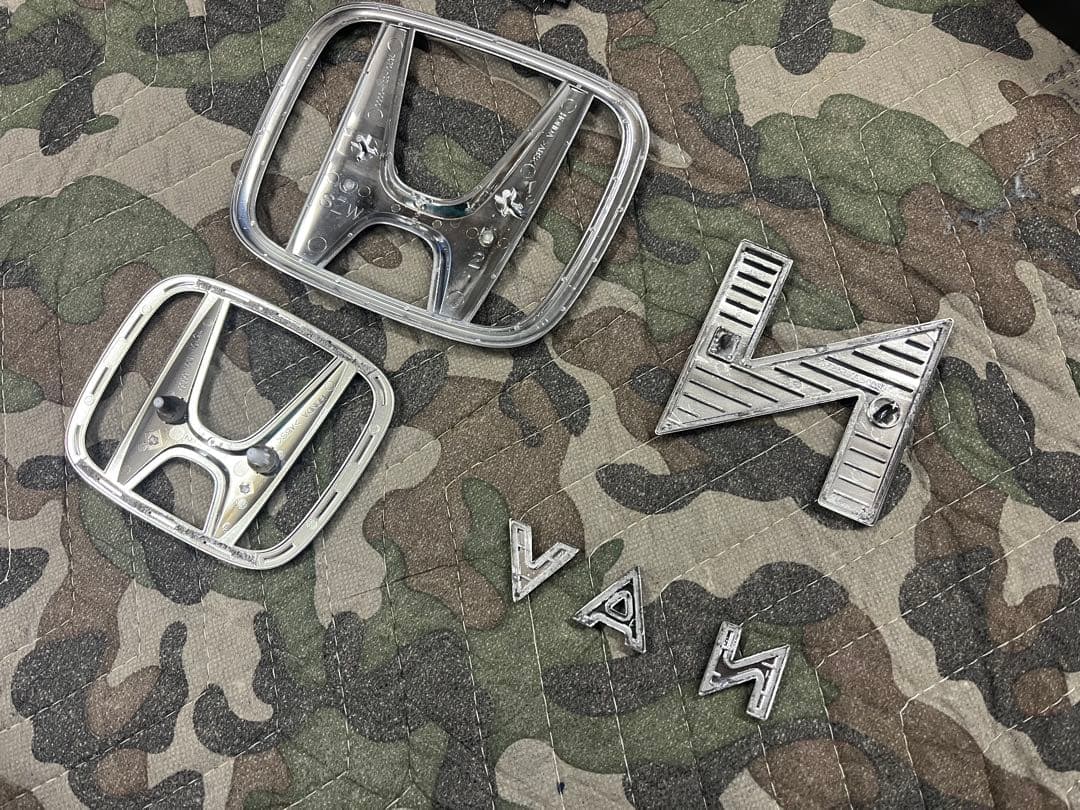 N-VANフロントグリル リア　ガーニッシュ　ミラーカバー　ラプターライナー塗装