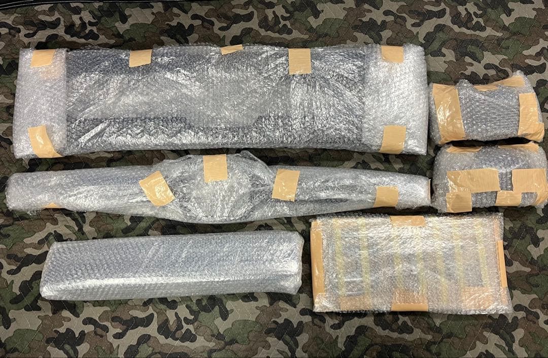 N-VANフロントグリル リア　ガーニッシュ　ミラーカバー　ラプターライナー塗装