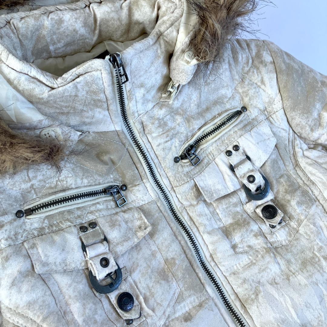 y2k ネオグランジ in the attic ファー ジャケット 中綿 パンク